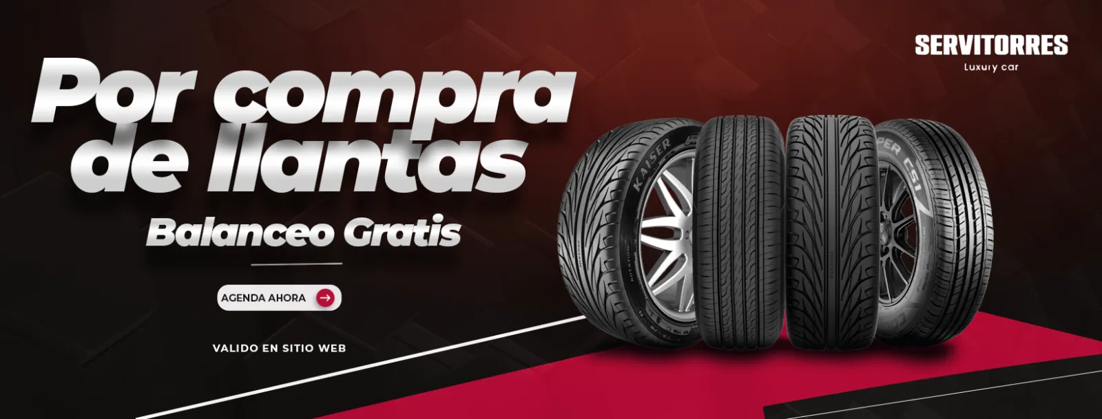 Por compra de llantas, balanceo gratis - Agenda ahora
